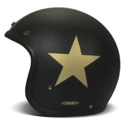 Casco Jet Dmd Retro Color Star Gold