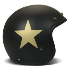 Casco Jet Dmd Retro Color Star Gold