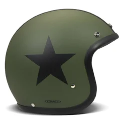 Casco Jet Dmd Retro Color Star Green