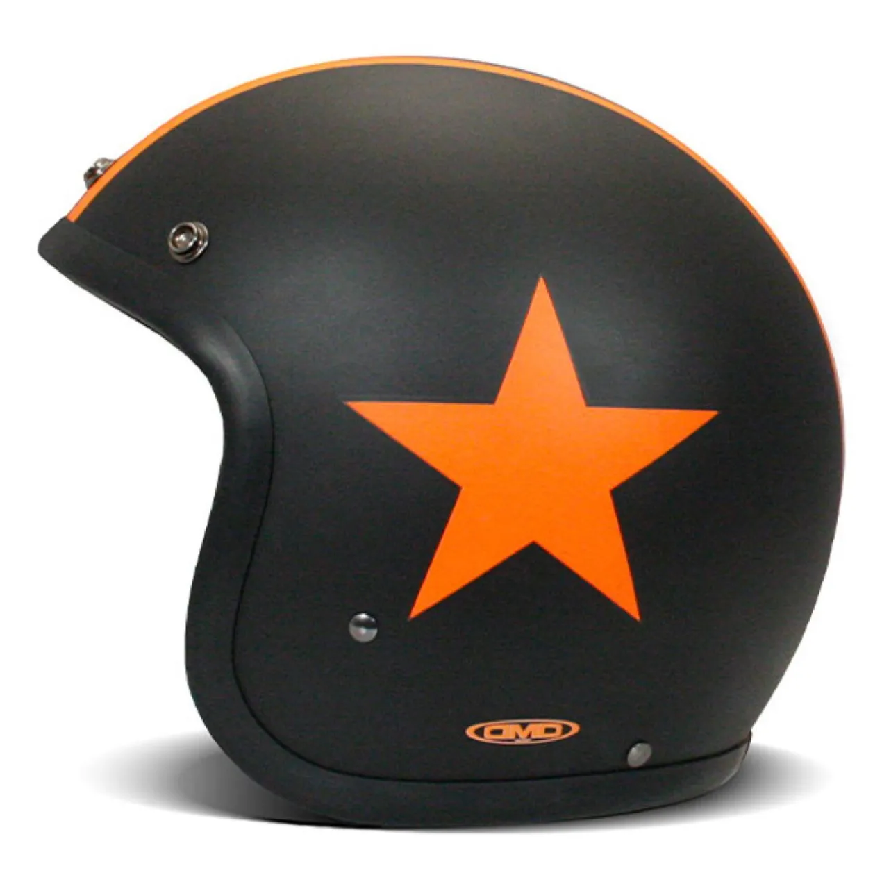 Casco Jet Dmd Retro Color Star Orange