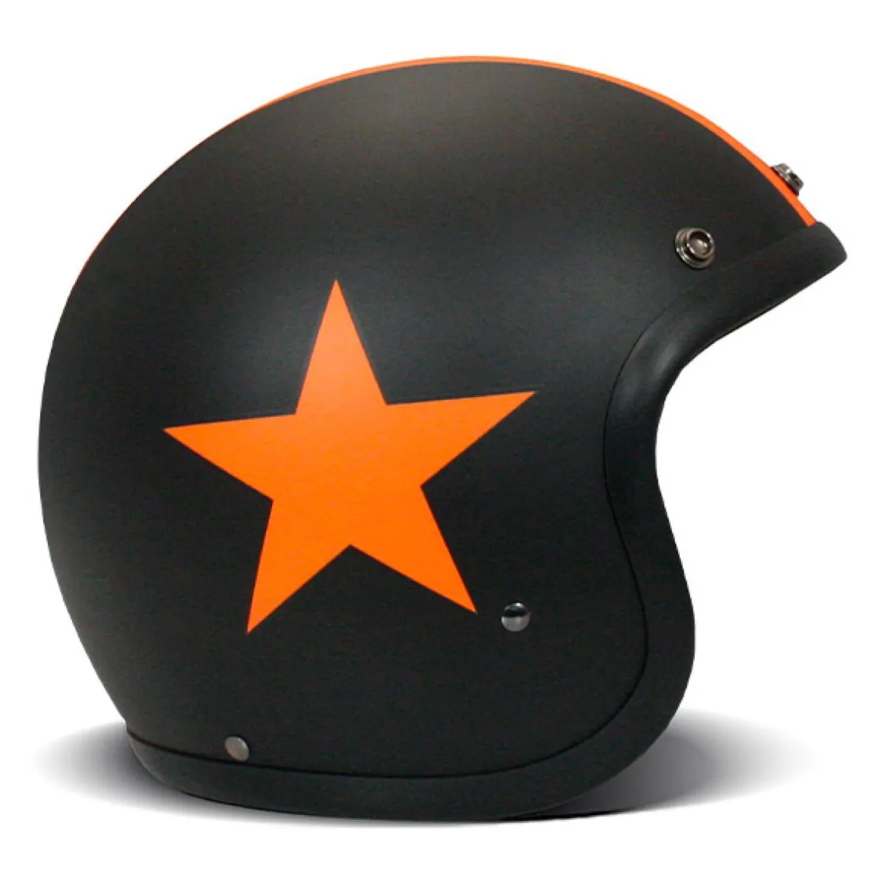 Casco Jet Dmd Retro Color Star Orange