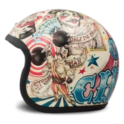 Casco Jet Dmd Retro Design Circus