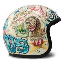 Casco Jet Dmd Retro Design Circus