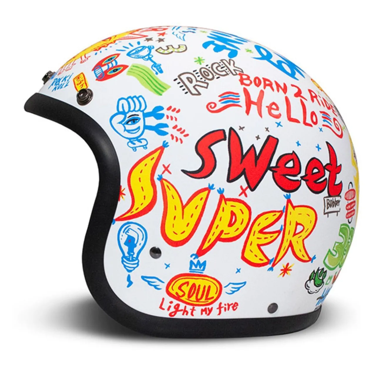 Casco Jet Dmd Retro Design Soul
