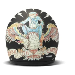 Casco Jet Dmd Retro Graphic Eagle