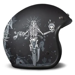 Casco Jet Dmd Retro Graphic Ghost Rider