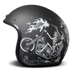 Casco Jet Dmd Retro Graphic Ghost Rider
