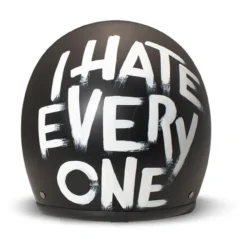 Casco Jet Dmd Retro Graphic I Hate Everyone