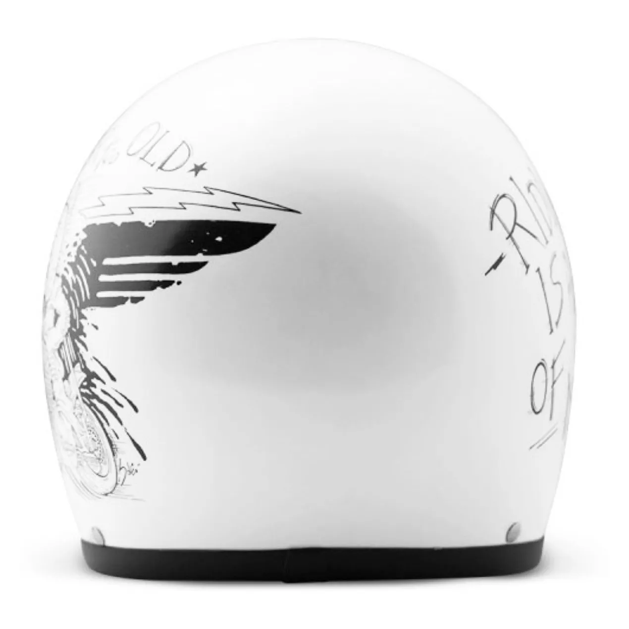 Casco Jet Dmd Retro Graphic Oldie