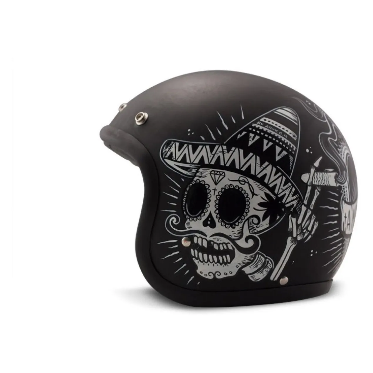 Casco Jet Dmd Retro Graphic Sin Fin