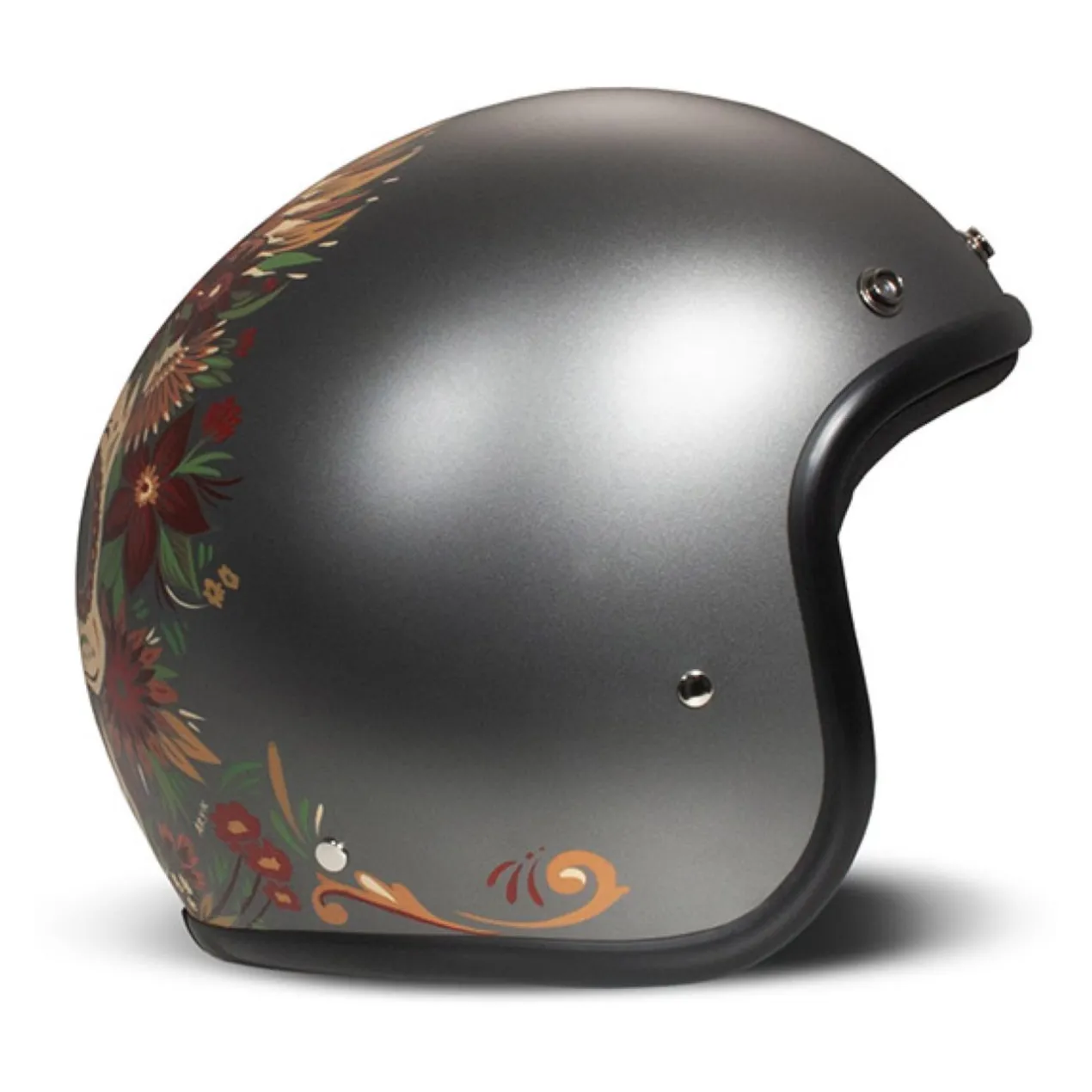 Casco Jet Dmd Retro Graphic Skull
