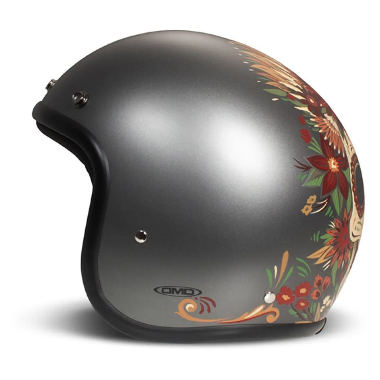 Casco Jet Dmd Retro Graphic Skull