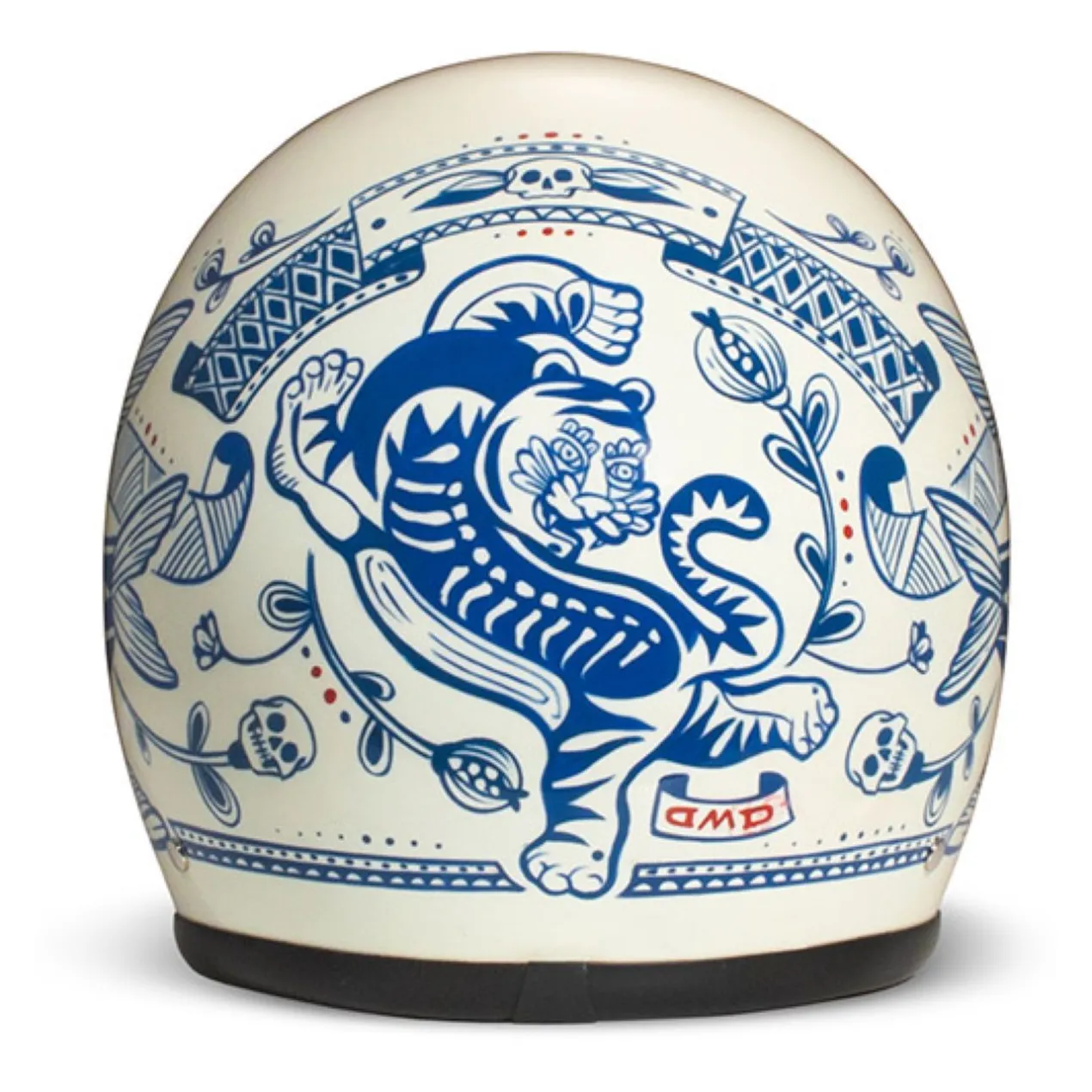 Casco Jet Dmd Retro Graphic Tigre