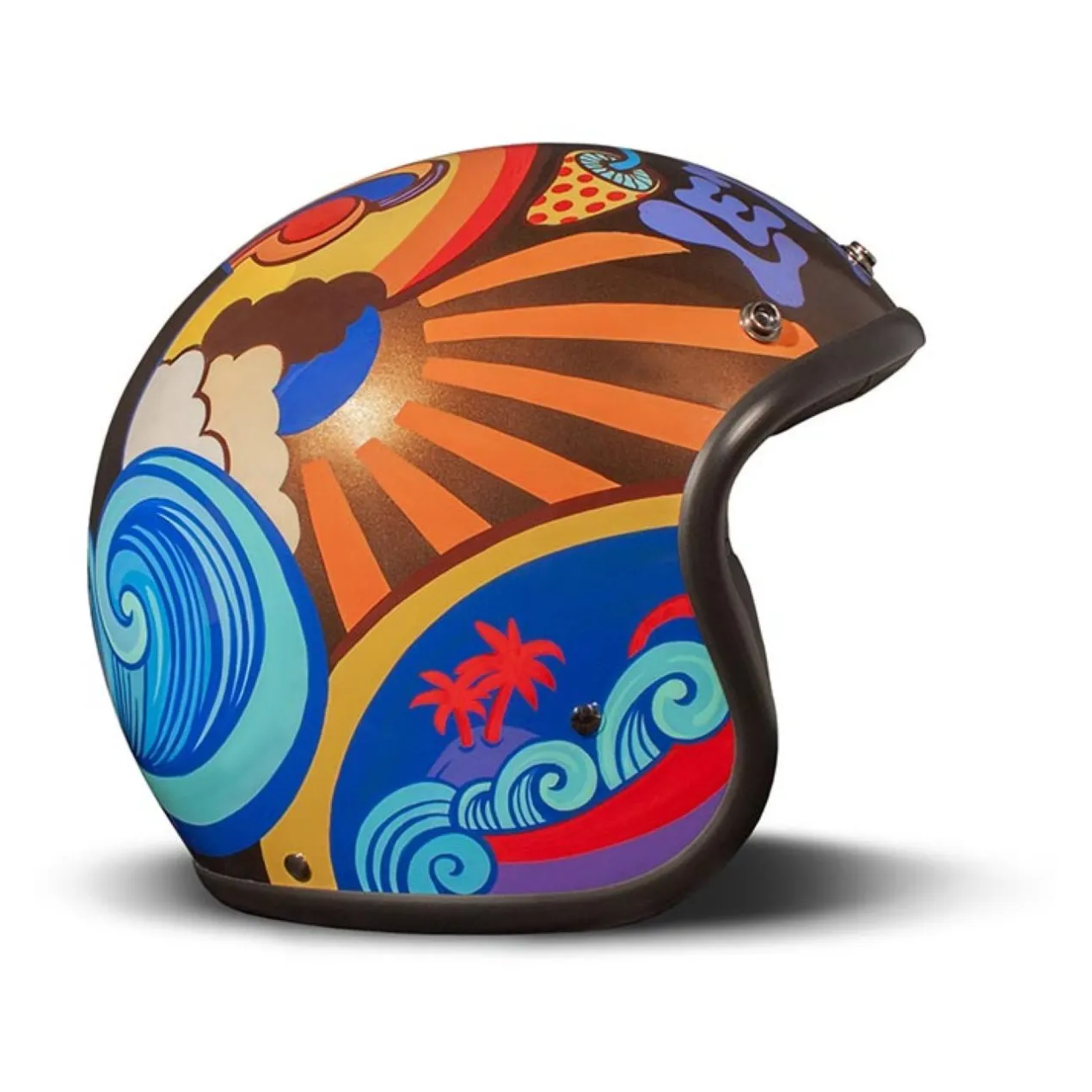 Casco Jet Dmd Retro Graphic Trip