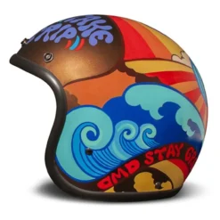 Casco Jet Dmd Retro Graphic Trip