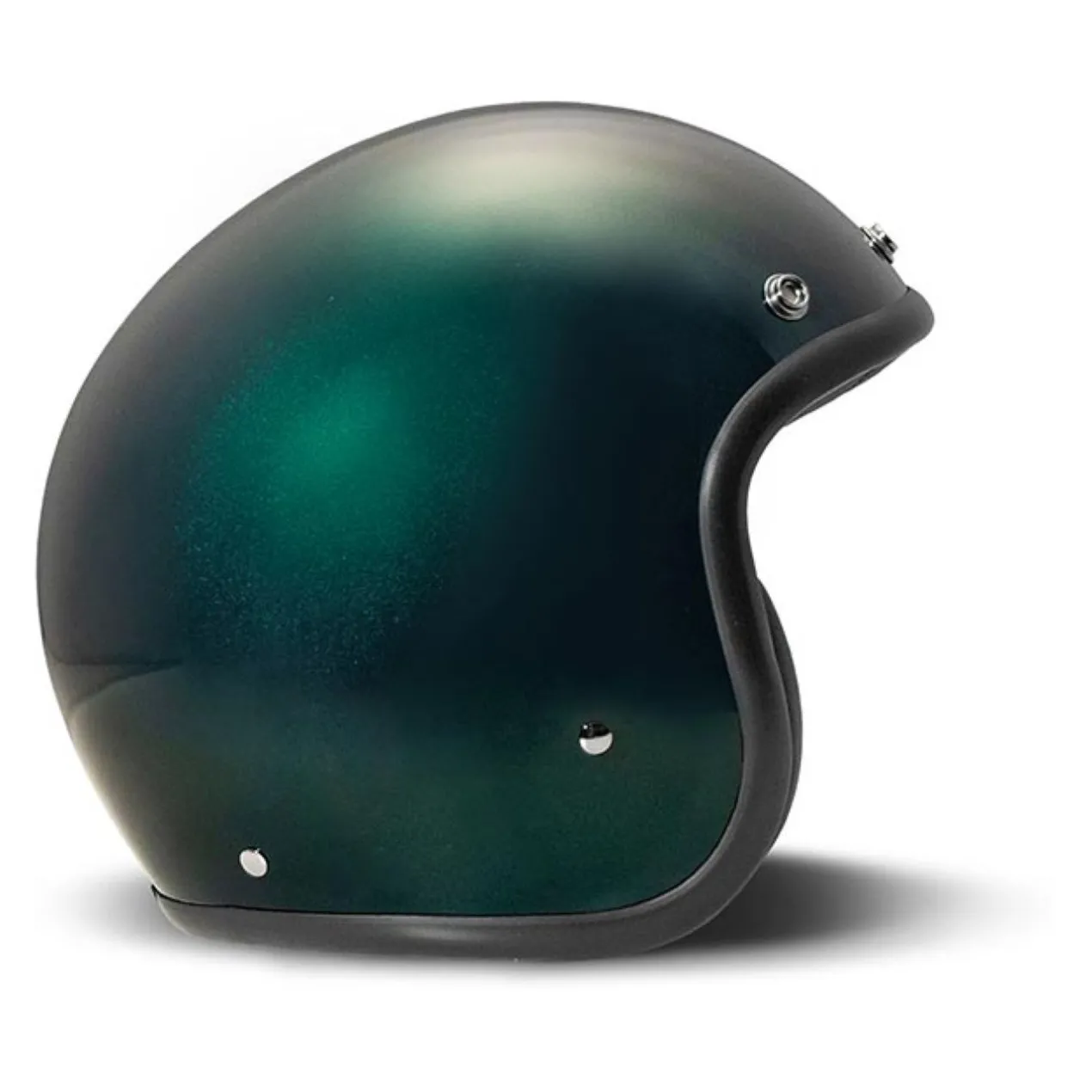 Casco Jet Dmd Retro Mono Deep Green