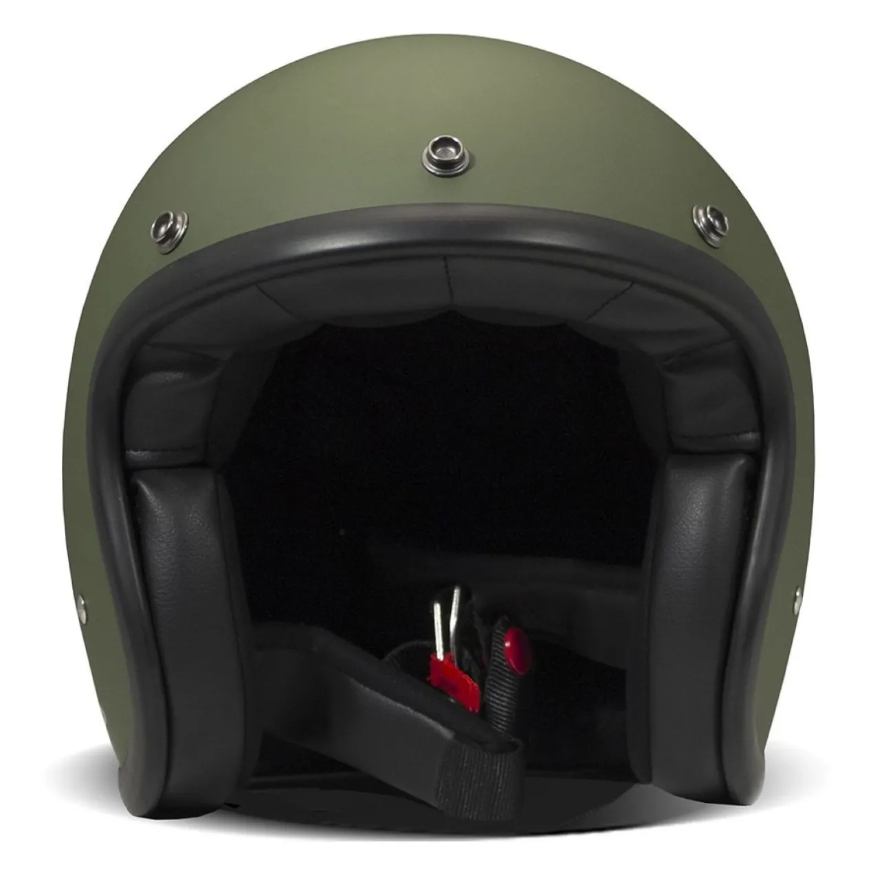 Casco Jet Dmd Retro Mono Matt Green