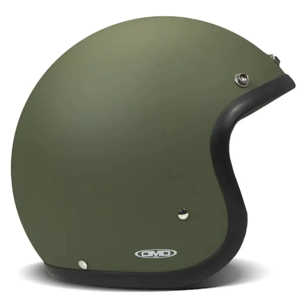 Casco Jet Dmd Retro Mono Matt Green