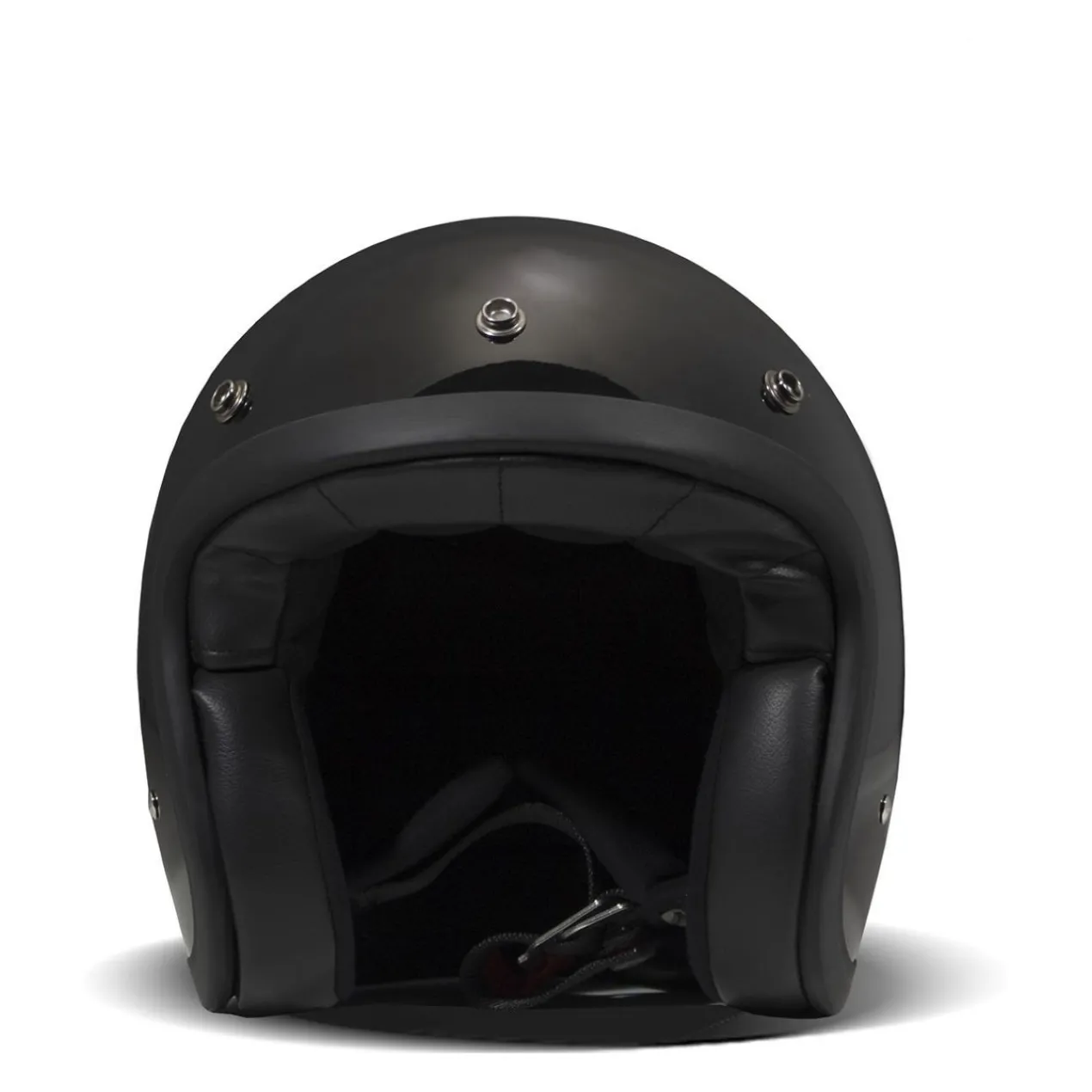 Casco Jet Dmd Retro Mono Solid Black