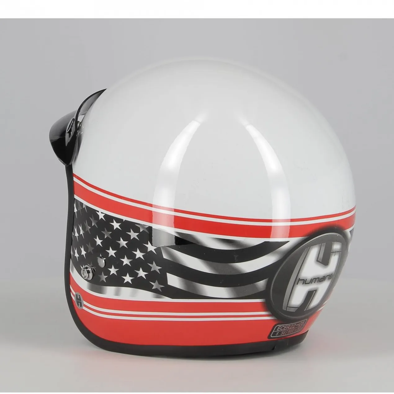 Casco Jet Fibra Motocubo Miami Vis Bolla Usa Bianco