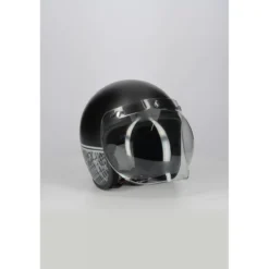 Casco Jet Fibra Motocubo Miami Vis Bolla Humans Nero Opaco