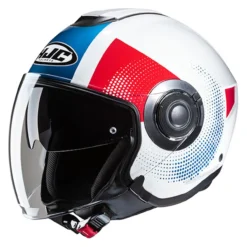 Casco Jet Hjc I40n Pyle White Blue Red