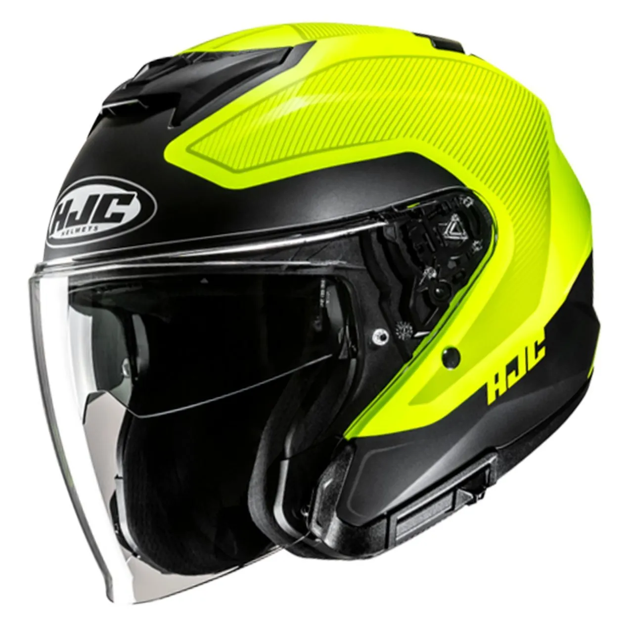 Casco Jet Hjc I31 Tevis Mc3hsf Nero Giallo