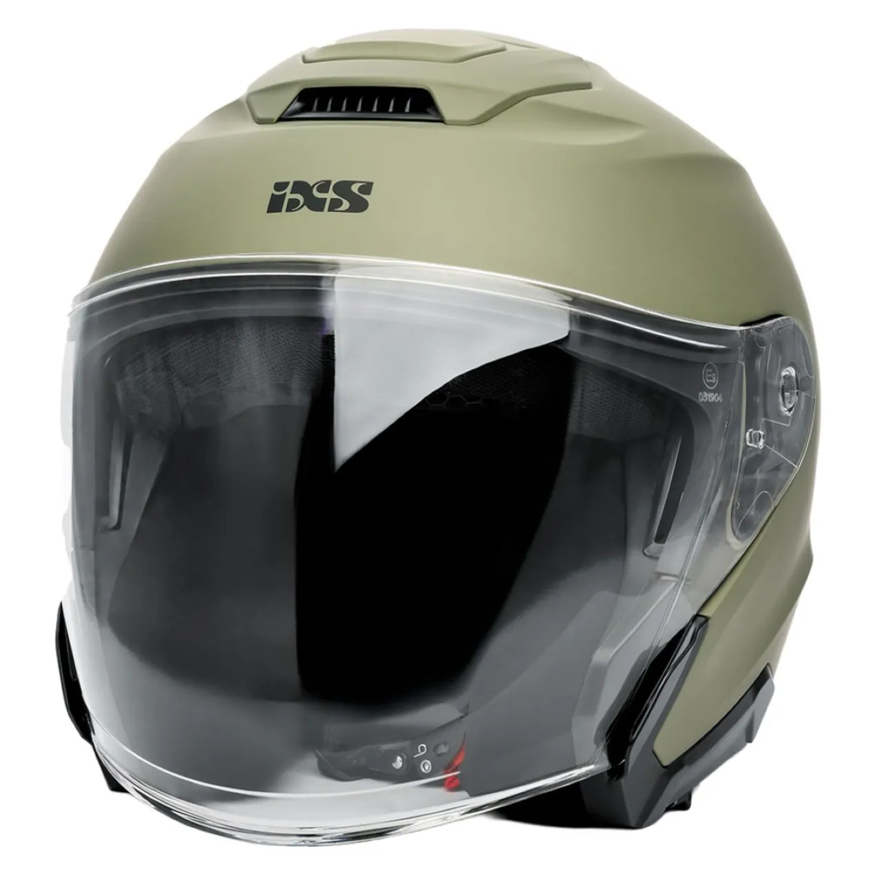 Casco Jet Ixs Rapid J 1.0 Mono Verde Opaco