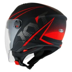 Casco Jet Kyt D-city Colorful Matt Red