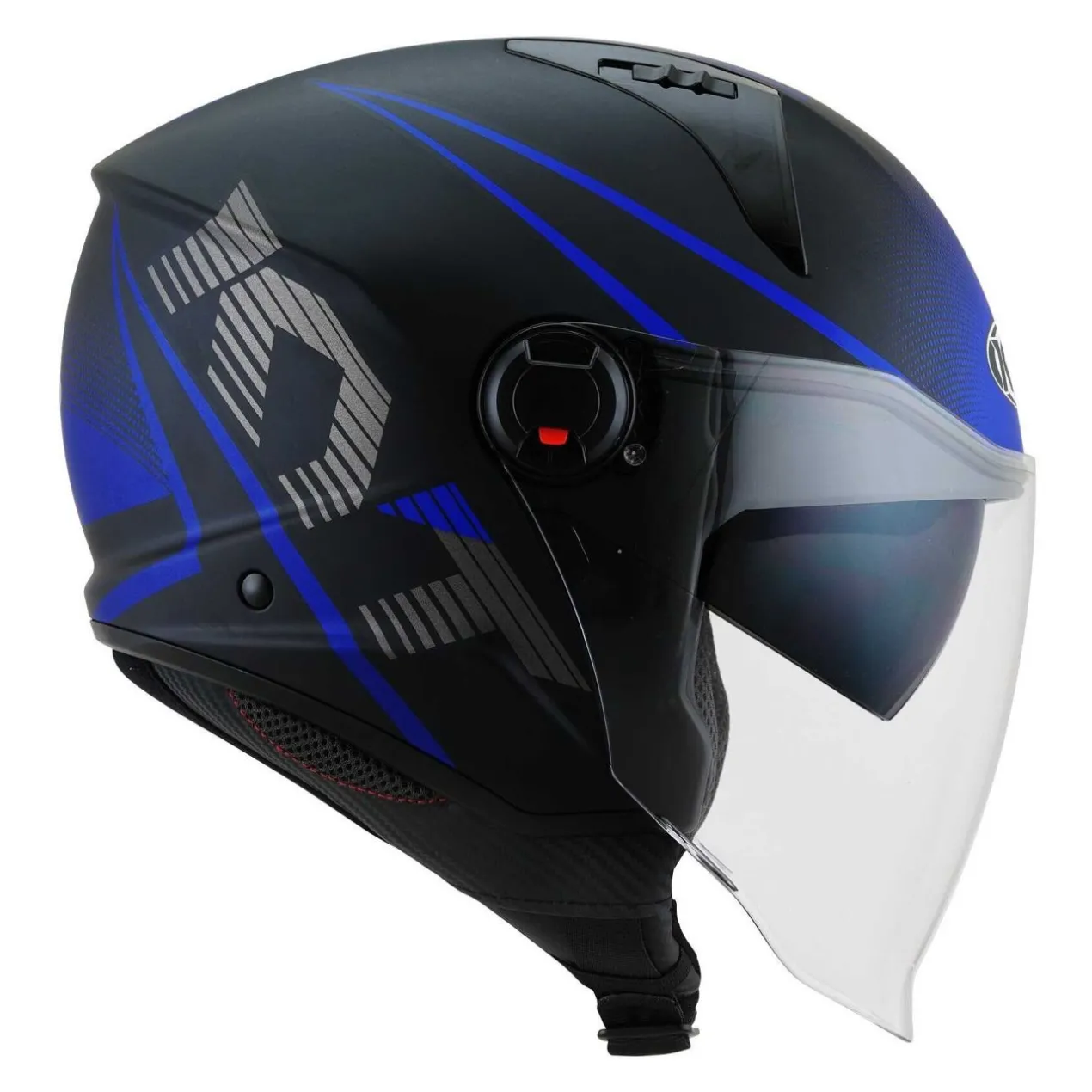 Casco Jet Kyt D-city Colorful Matt Blue