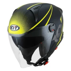 Casco Jet Kyt D-city Colorful Yellow
