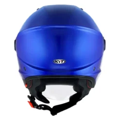 Casco Jet Kyt D-city Plain Blue Metal