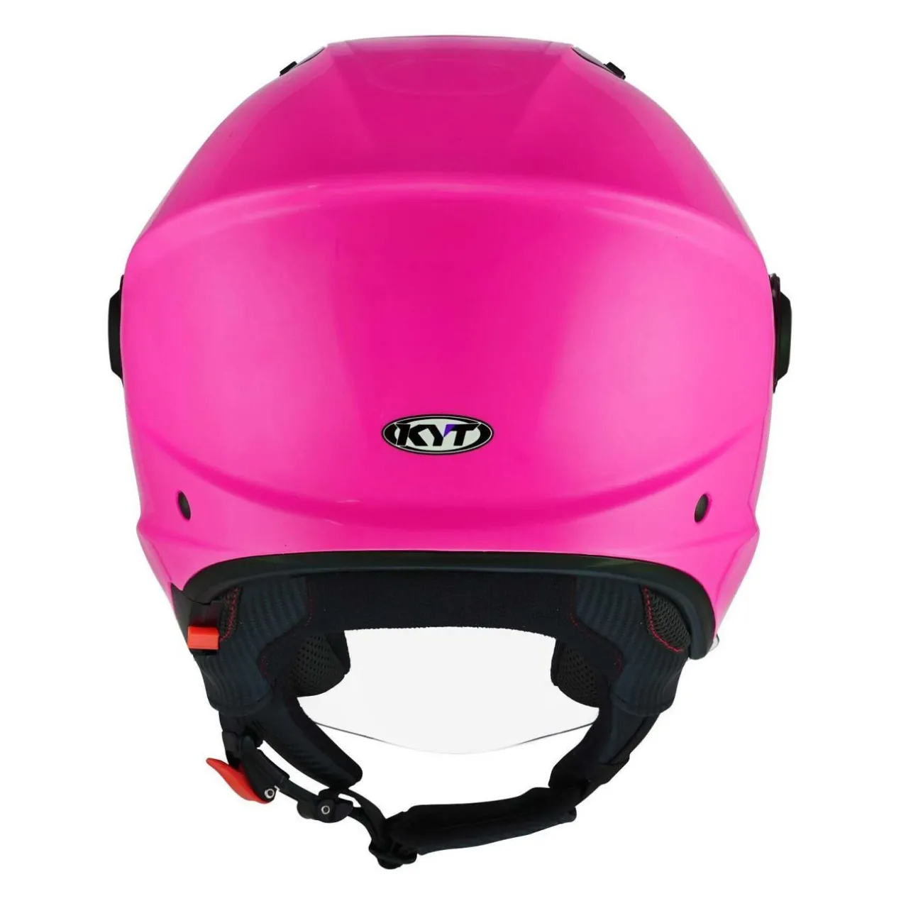 Casco Jet Kyt D-city Plain Fuxia Fluo
