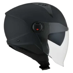 Casco Jet Kyt D-city Plain Matt Black