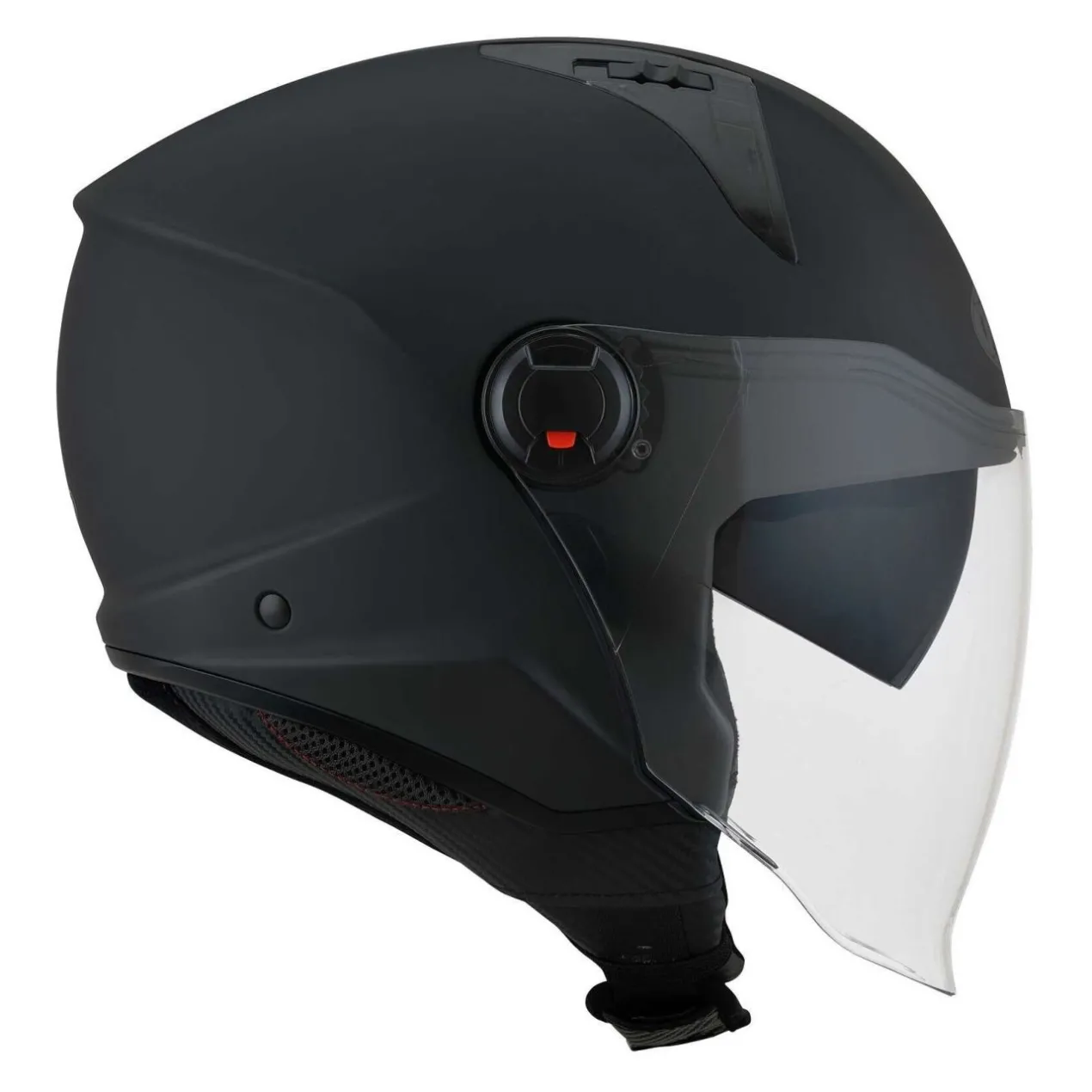 Casco Jet Kyt D-city Plain Matt Black