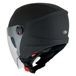 Casco Jet Kyt D-city Plain Matt Black