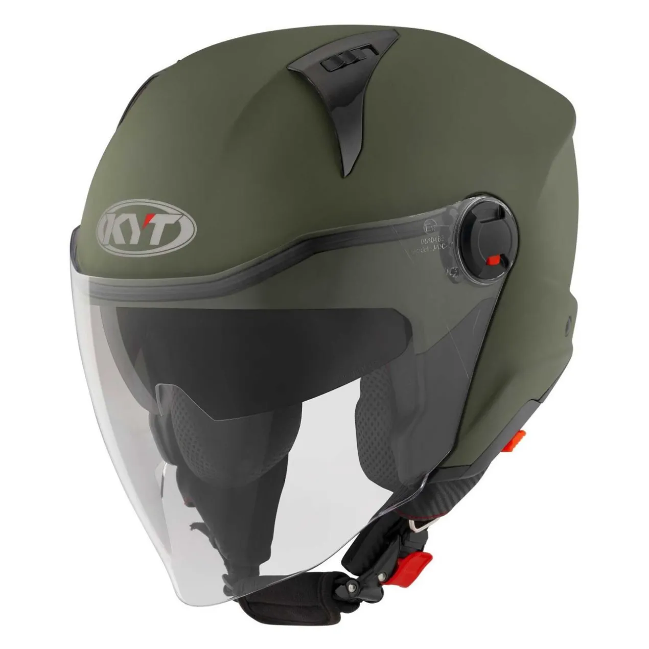 Casco Jet Kyt D-city Plain Matt Army Green
