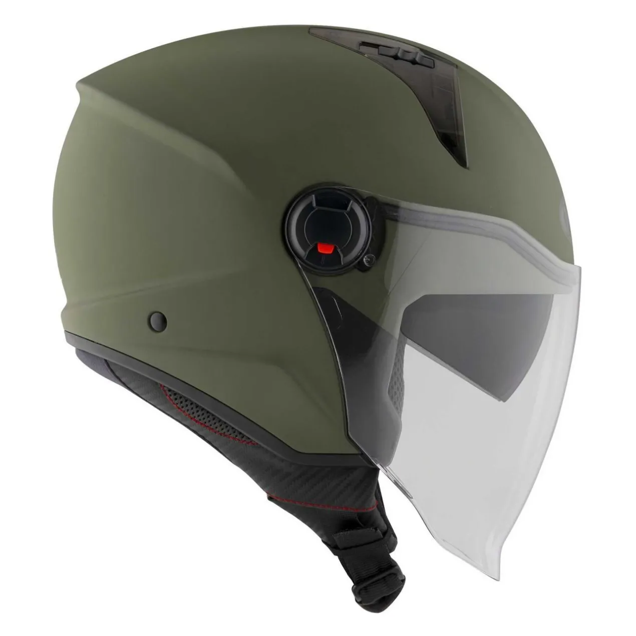 Casco Jet Kyt D-city Plain Matt Army Green
