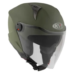 Casco Jet Kyt D-city Plain Matt Army Green
