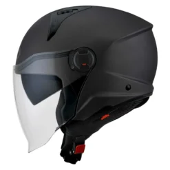 Casco Jet Kyt D-city Plain Matt Gun Metal