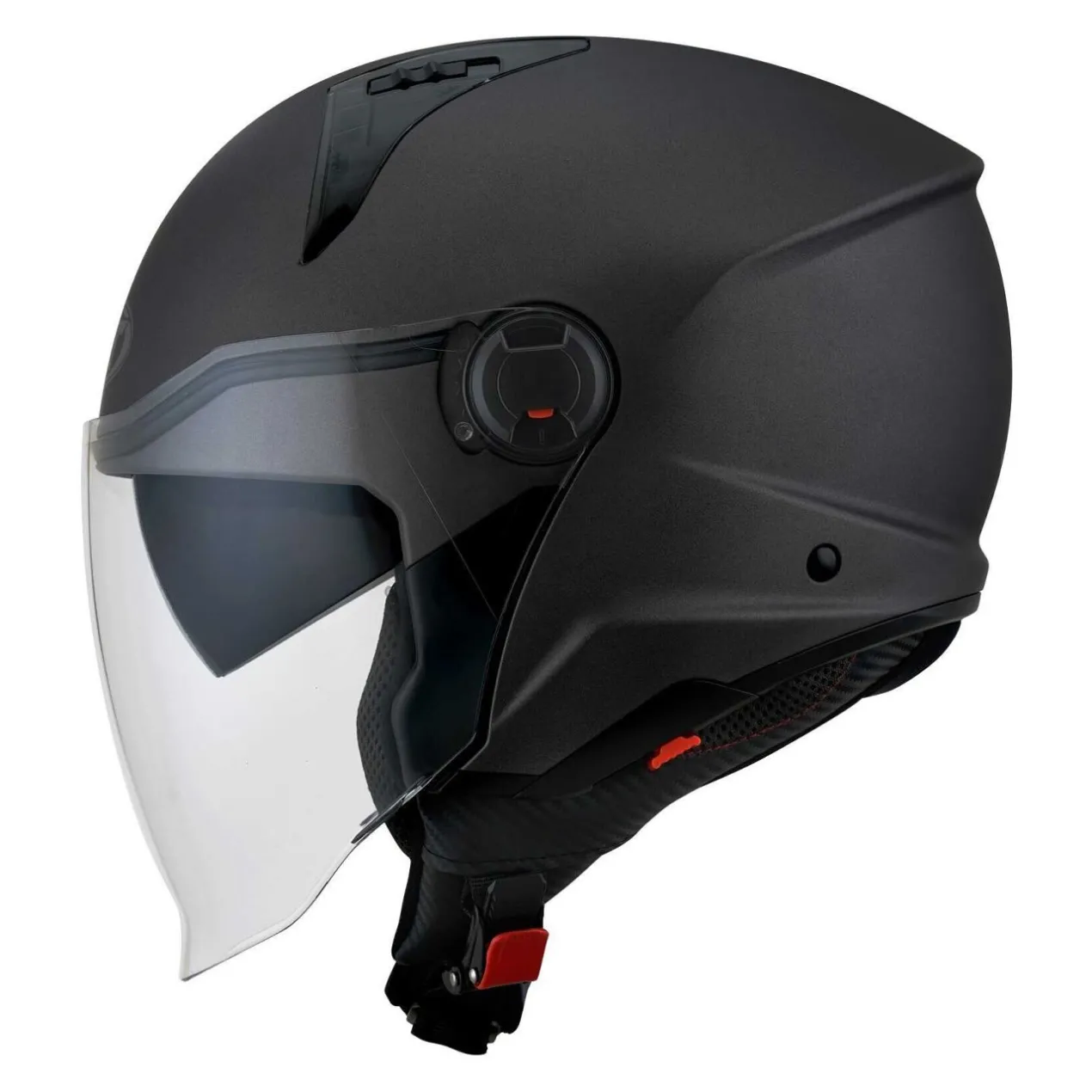 Casco Jet Kyt D-city Plain Matt Gun Metal