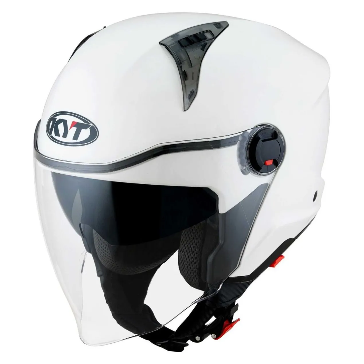 Casco Jet Kyt D-city Plain White