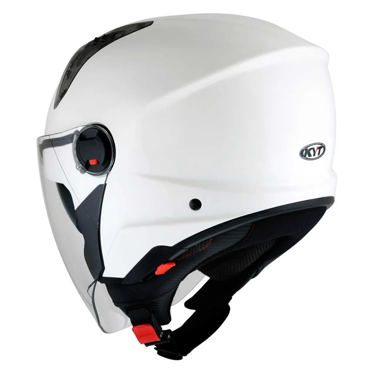 Casco Jet Kyt D-city Plain White