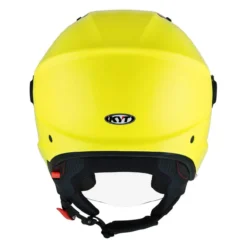 Casco Jet Kyt D-city Plain Yellow Fluo