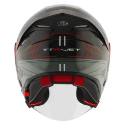 Casco Jet Kyt Ttr-jet Led Black/grey