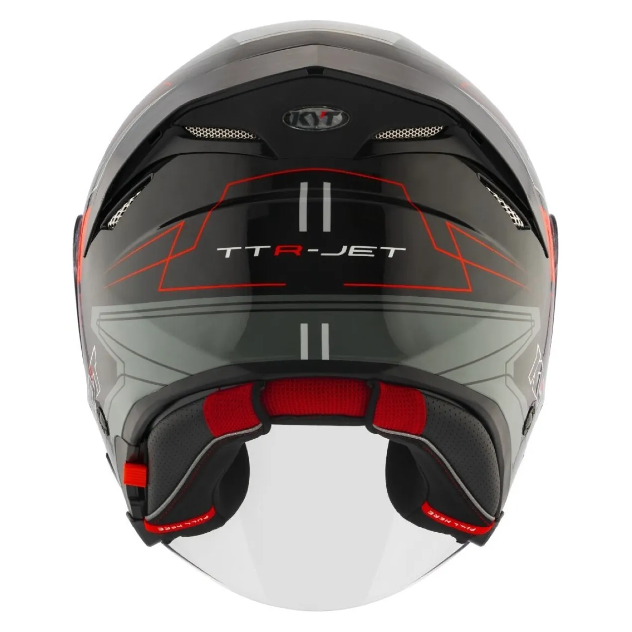 Casco Jet Kyt Ttr-jet Led Black/grey
