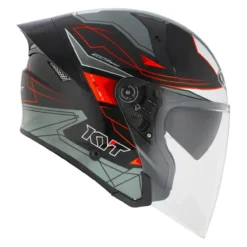 Casco Jet Kyt Ttr-jet Led Black/grey