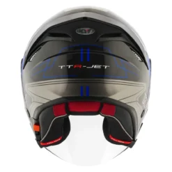 Casco Jet Kyt Ttr-jet Led Black/blue