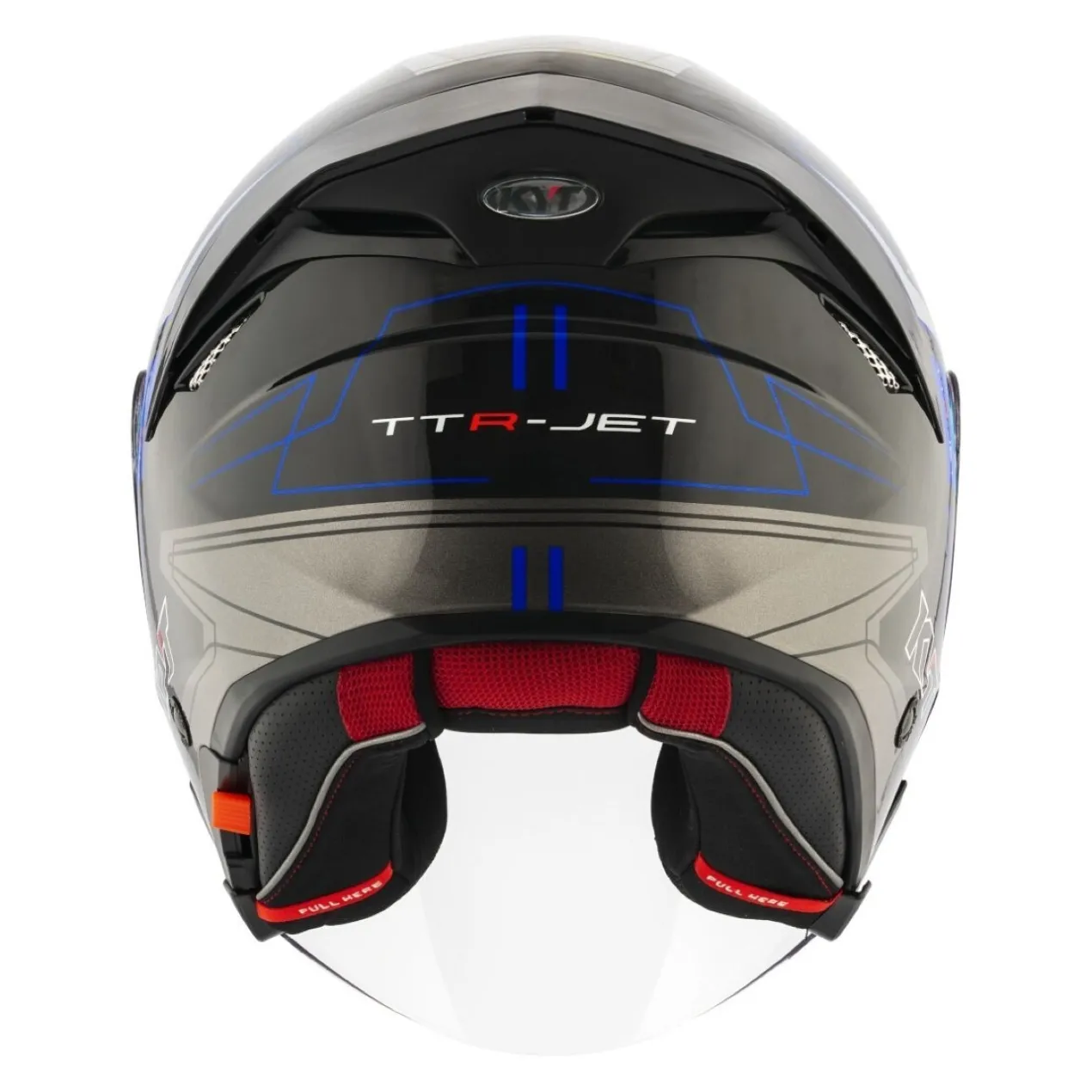 Casco Jet Kyt Ttr-jet Led Black/blue