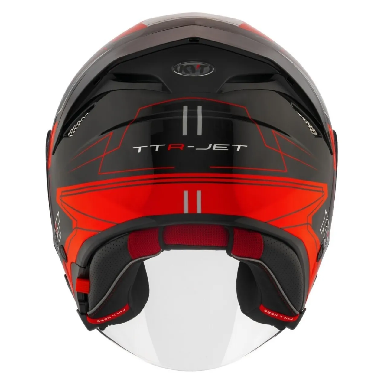 Casco Jet Kyt Ttr-jet Led Black/red